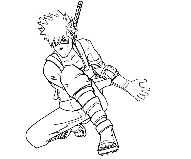 Kakashi hatake coloring crafty teenager