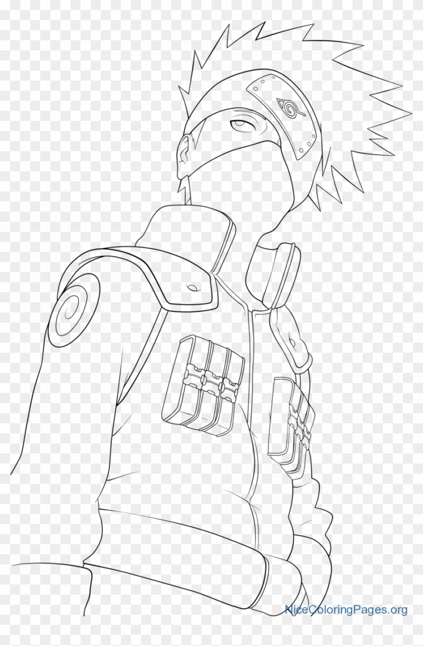 Hatake kakashi coloring pages h hd png download
