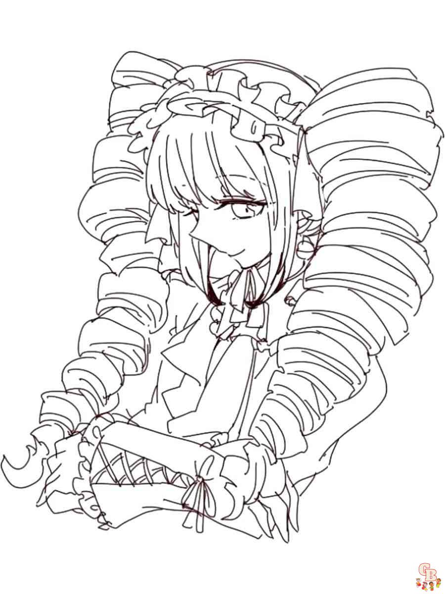 Discover the world of anime with danganronpa coloring pages
