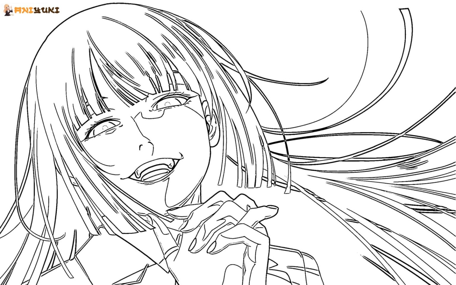 Kakegurui coloring pages