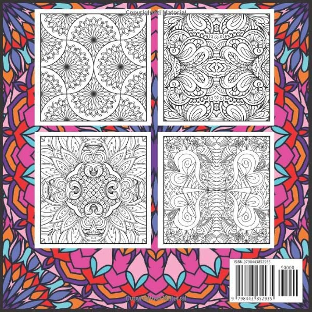 Patterns kaleidoscope coloring book for adults and kids amazing kaleidoscope designs to help you relax and escape the stresses of everyday life bagit alvarado books