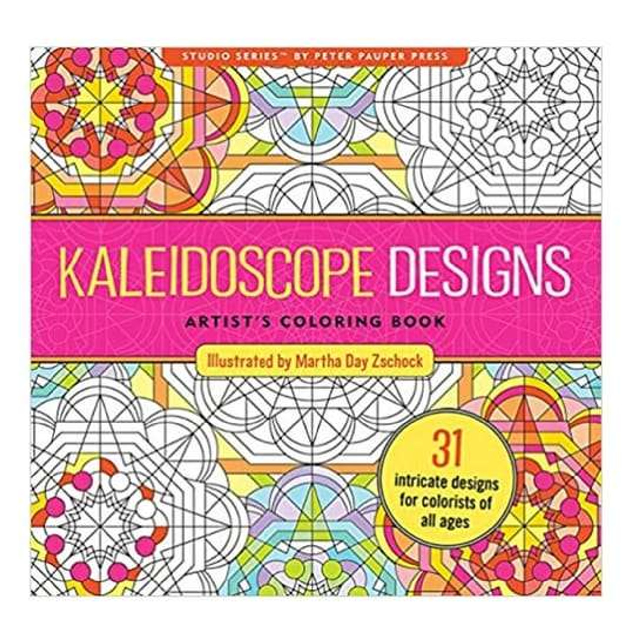 Kaleidoscope adult coloring book