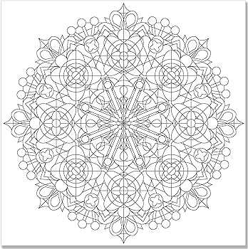 Kaleidoscope designs adult coloring book stress