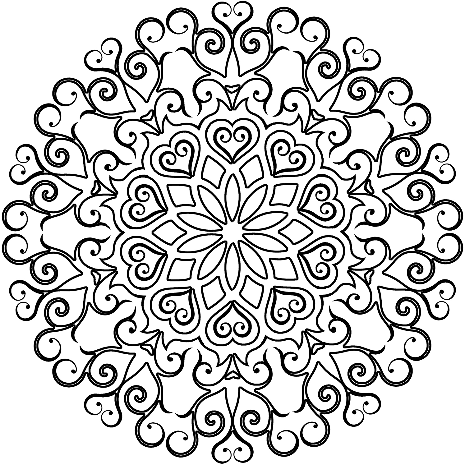 Mandala coloring pages