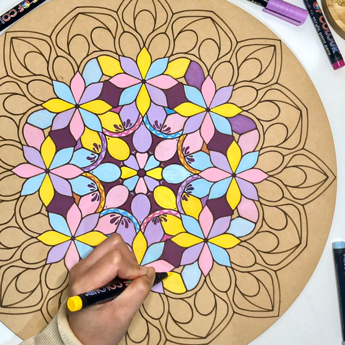 Life of colour mandala painting kit