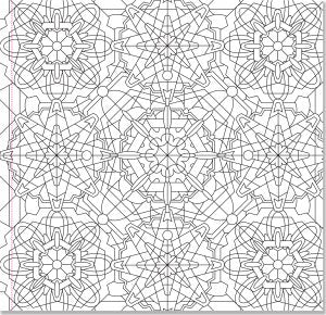Kaleidoscope coloring book â peace by piece co