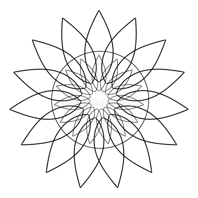 Happy festival coloring page coloring book geometric design mosaic of a vector kaleidoscope mandala arabesque vector stock vector