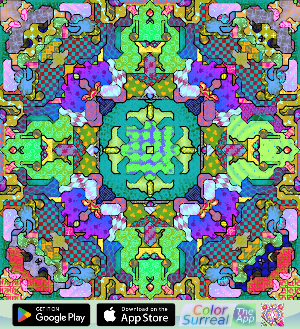No surreal mandala coloring pages by dhanugames on