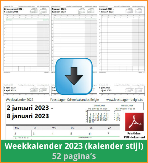 Kalenders gratis downloaden en printen feestdagen lgie schoolvakanties