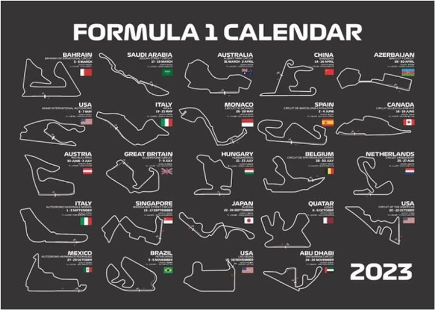 Tybbag lendar f track circuit poster print races track map nvas painting wall art picture home decor