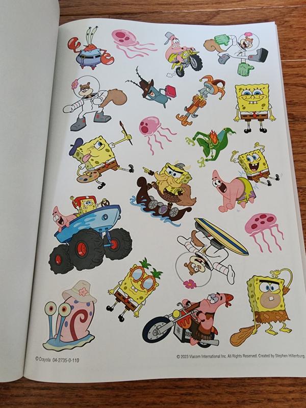 Spongebob coloring book sticker sheet