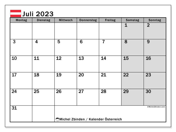 Printable calendar