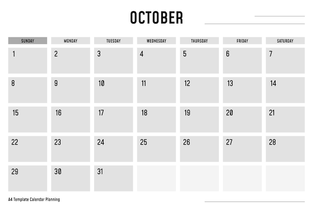 October calendar images