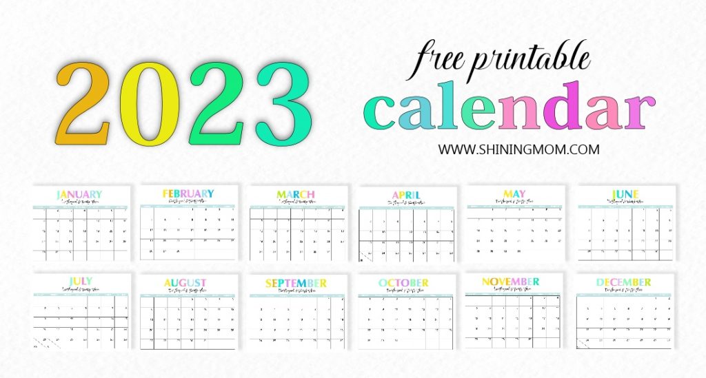 Free printable calendar with daily planner so beautiful