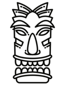Tiki coloring pages free coloring pages