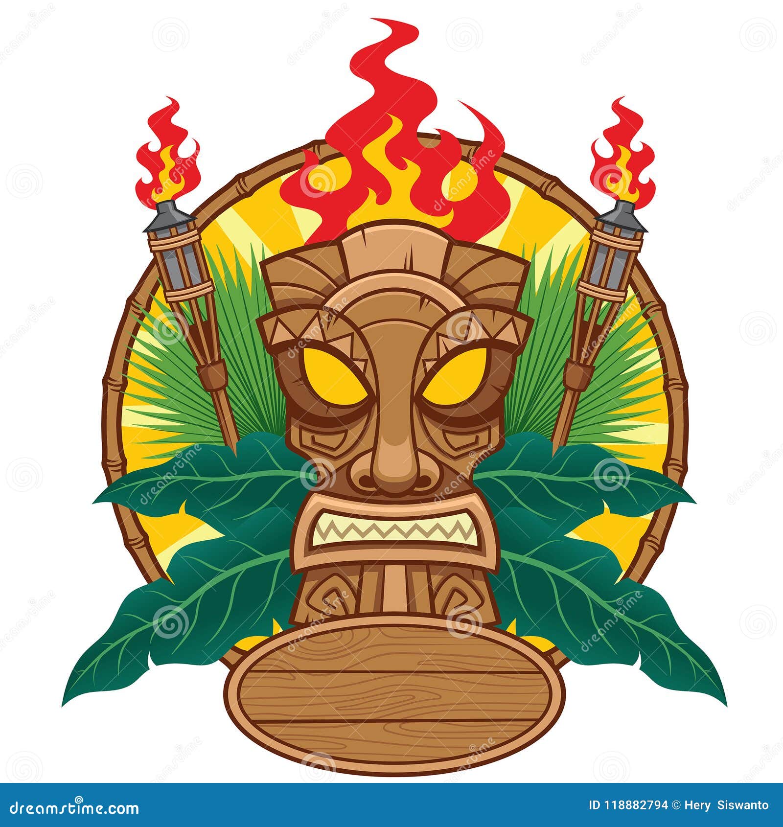 Tiki stock illustrations â tiki stock illustrations vectors clipart
