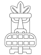 Tiki coloring pages free coloring pages