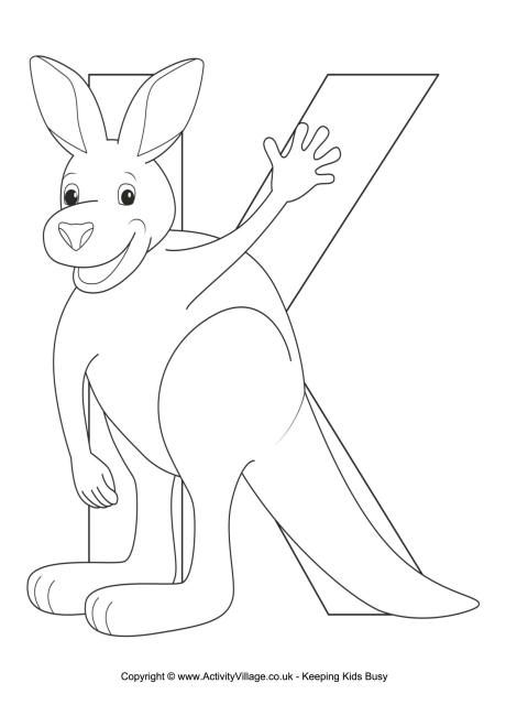 K is for kangaroo louring page alphabet loring pages alphabet loring louring pages