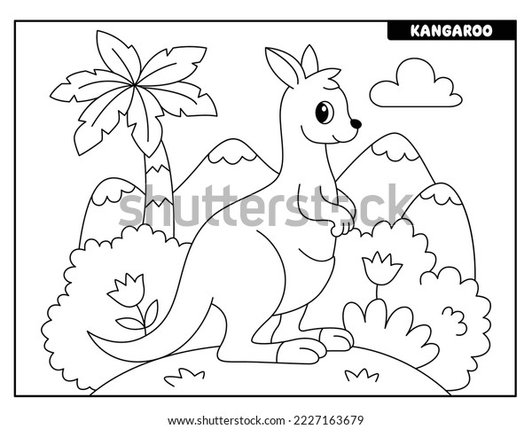 Kangaroo coloring page photos images and pictures