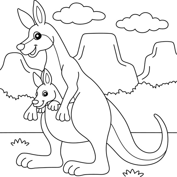 Thousand colorful kangaroo royalty