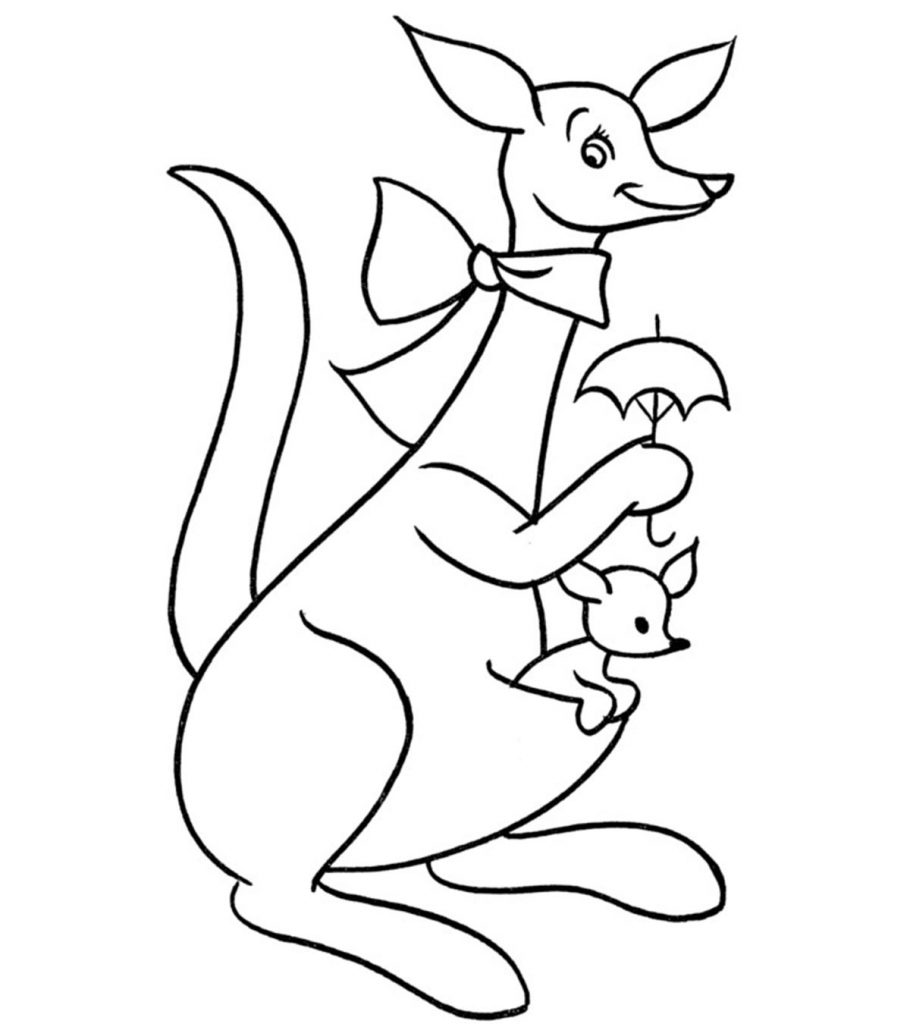 Top free printable kangaroo coloring pages online