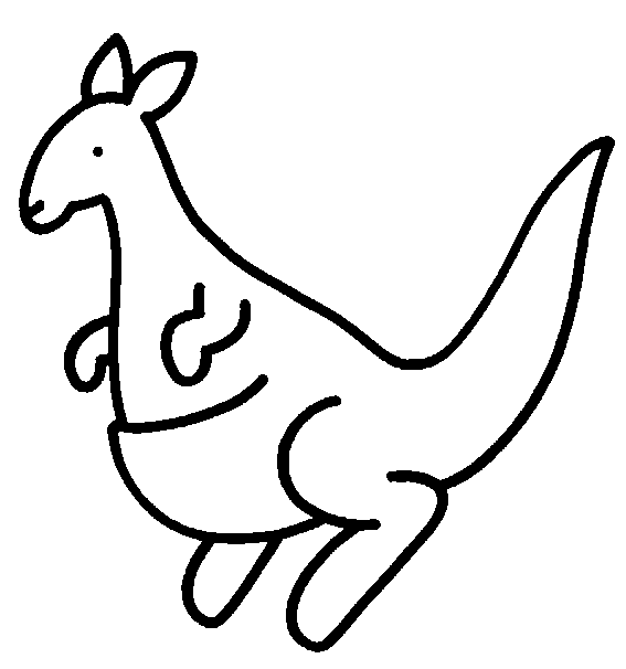 Kangaroo coloring