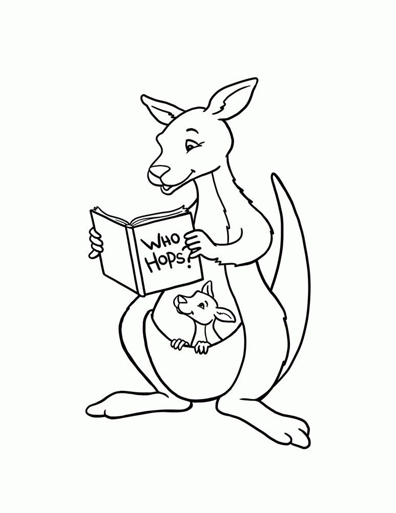 Coloring pages kangaroo coloring pages for kids