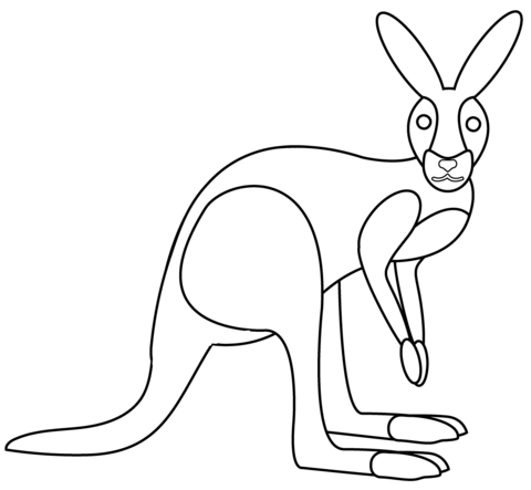 Kangaroo emoji coloring page free printable coloring pages