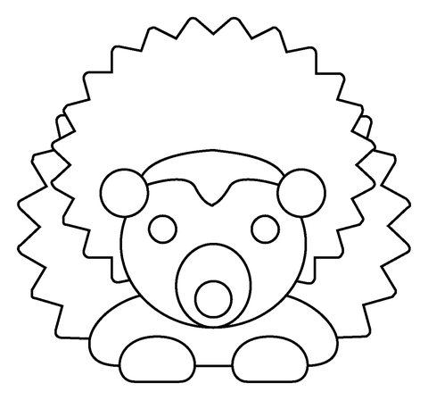 Hedgehog emoji coloring page free printable coloring pages