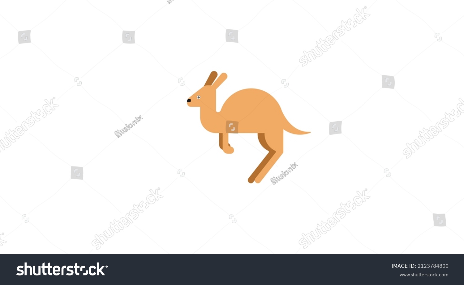 Little kangaroo over royalty