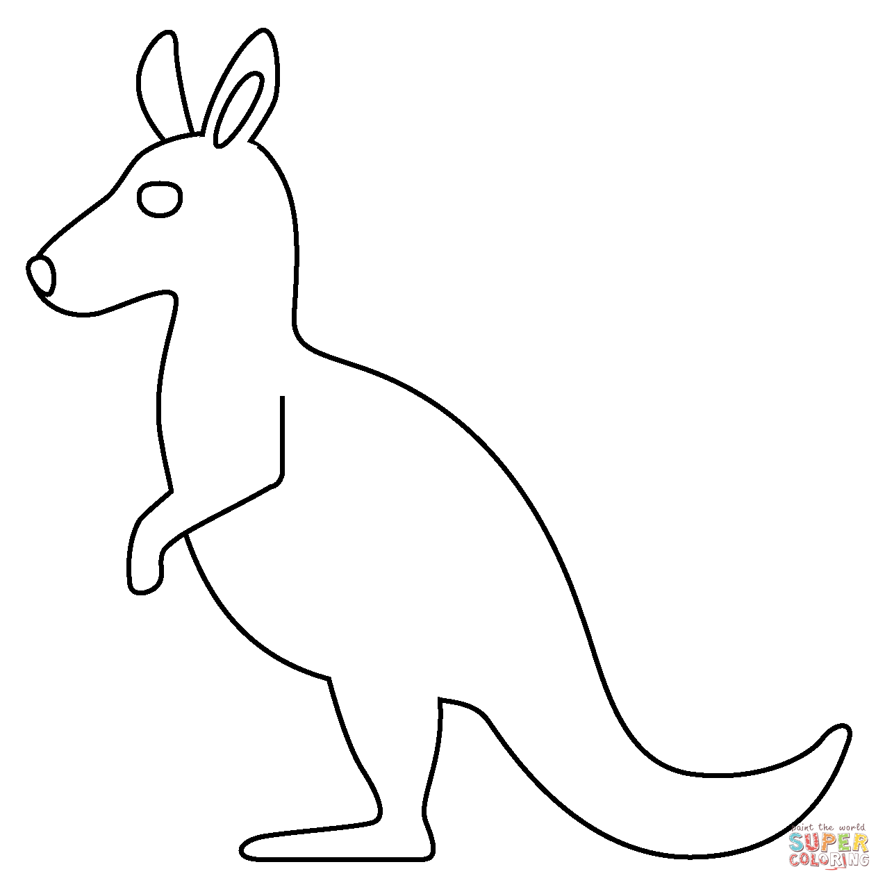 Kangaroo emoji coloring page free printable coloring pages