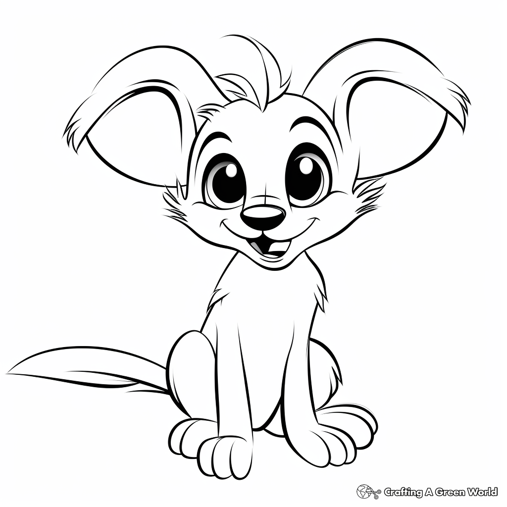 Kangaroo rat coloring pages