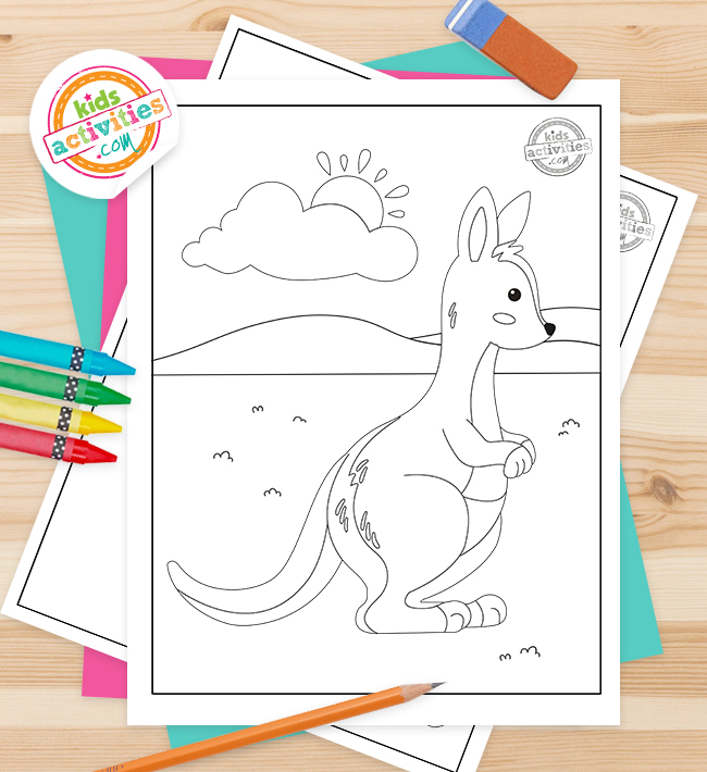 Best kangaroo coloring pages for kids kids activities blog
