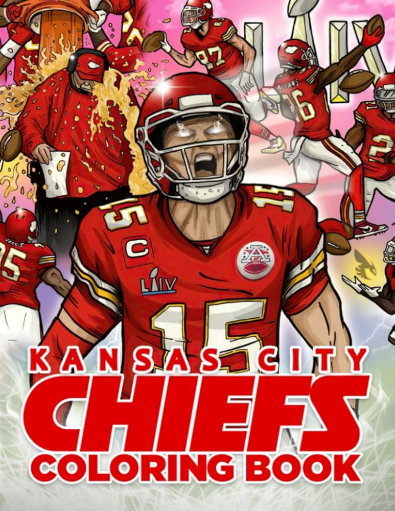 Kãnsas citã chiãªfs coloring book kãnsas citã chiãªfs premium coloring books for adults perfect gift birthday or holidays seabra ivo books
