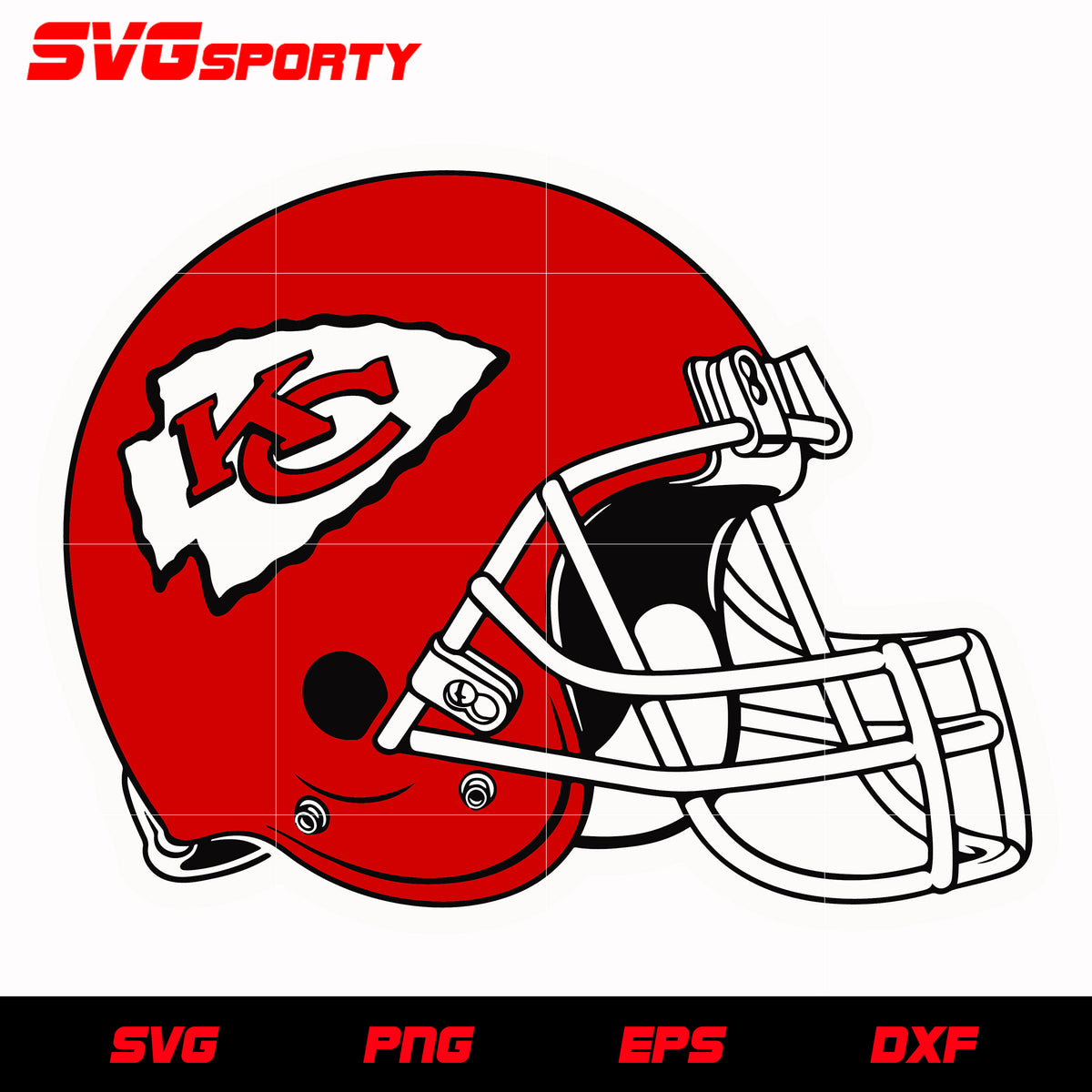 Kansas city chiefs helmet svg nfl svg eps dxf png digital file â svg sporty