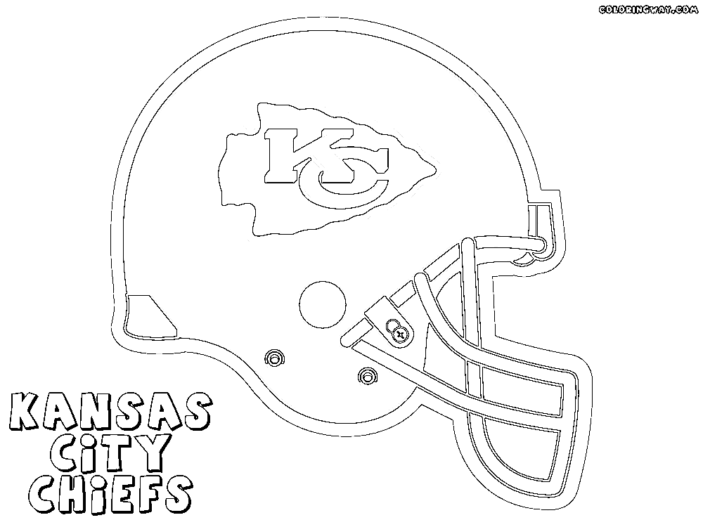 Kansas city chiefs coloring pages printable for free download