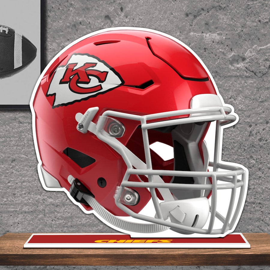 Kansas city chiefs speed helmet standee