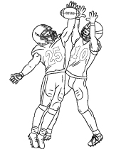 Nfl coloring pages american football