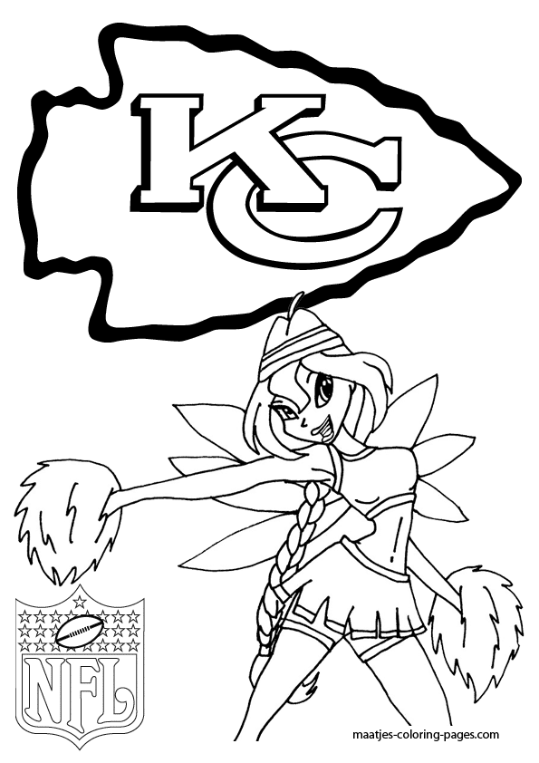 Kansas city chiefs coloring pages printable for free download
