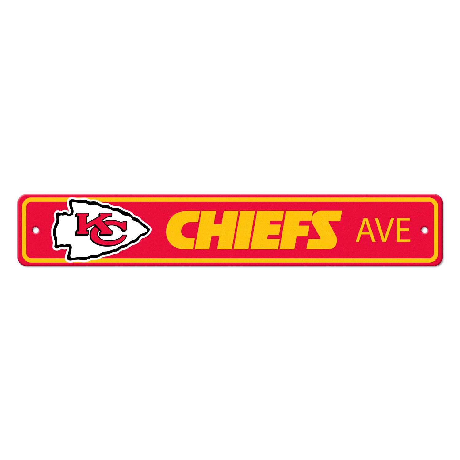 Nfl kansas city chiefs kc arrow primary logo street sign sku k