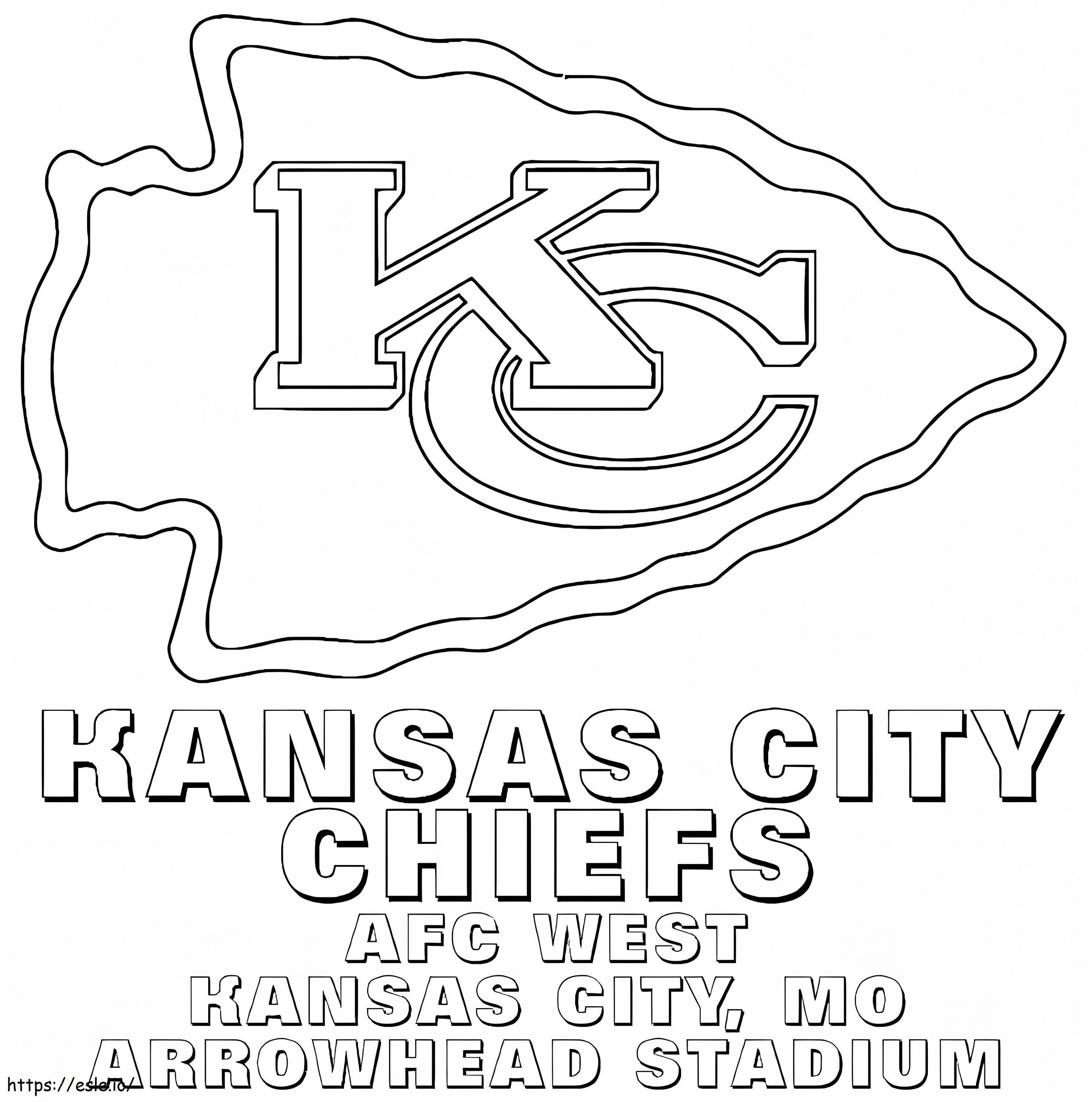 Printable kansas city chiefs coloring page