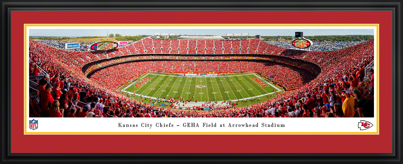 Kansas city chiefs panoramic poster