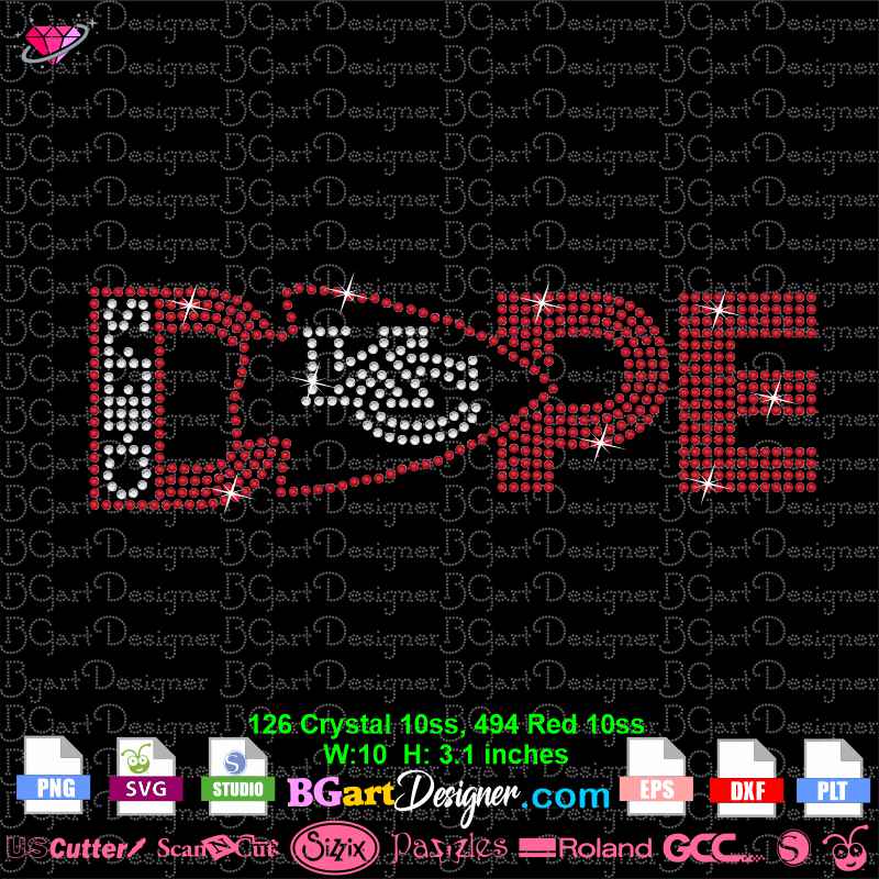 Lllá chiefs dope rhinestone svg