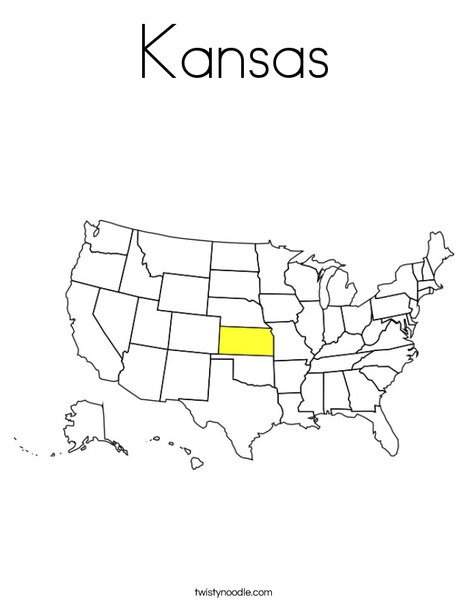 Kansas coloring page