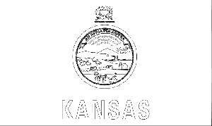 Kansas state flag coloring page