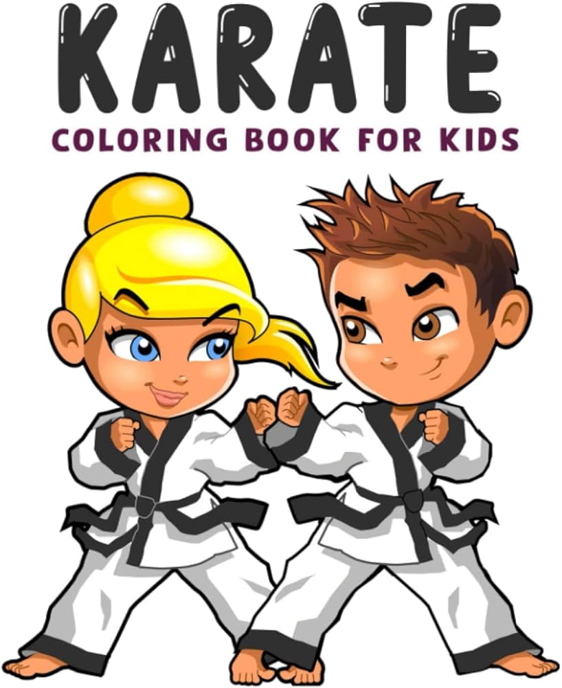 Karate coloring book for kids martial arts colouring pages for boys and girls perfect for all ages perfect gift for karate loving kids garcia hellen garcia books