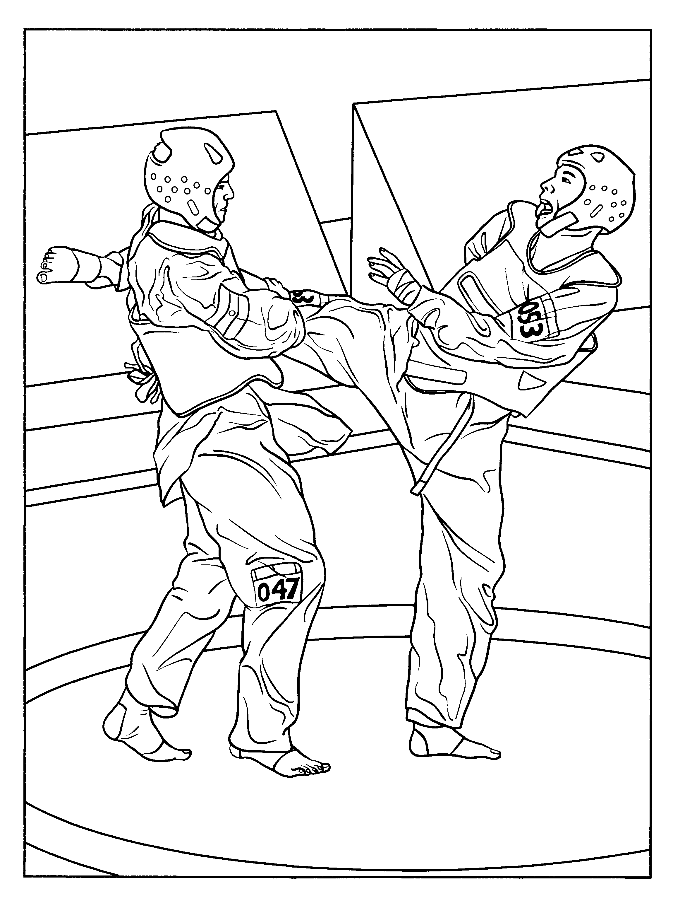 Karate coloring pages for kids coloring pages toddler coloring book sports coloring pages
