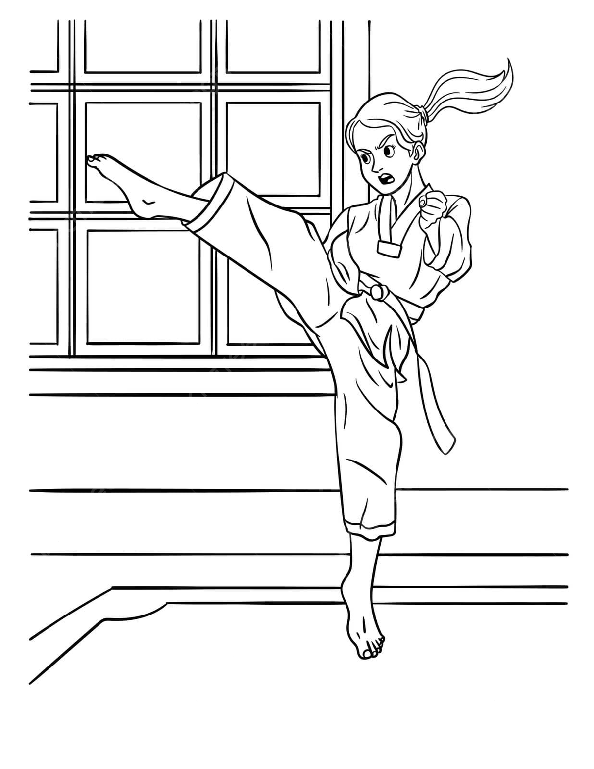 Taekwondo coloring page for kids colouring page colouring graphic vector colouring page colouring graphic png and vector with transparent background for free download