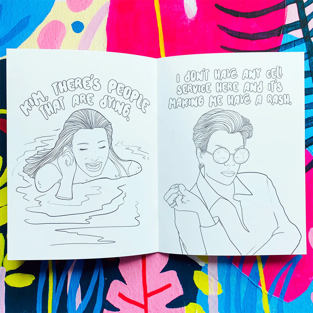 The kardashians adult colouring book â north west gifts