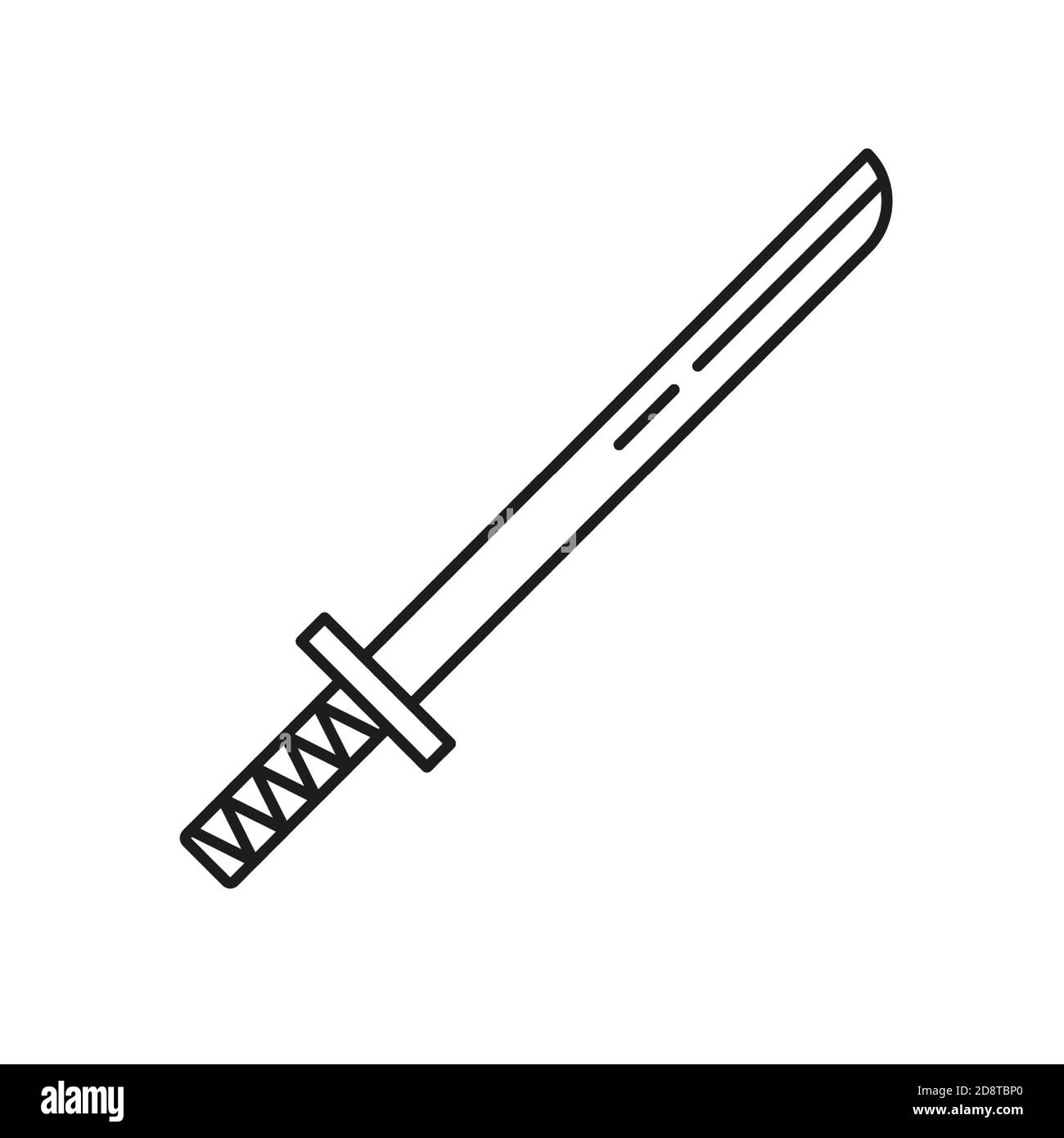 Katana sword black and white stock photos images